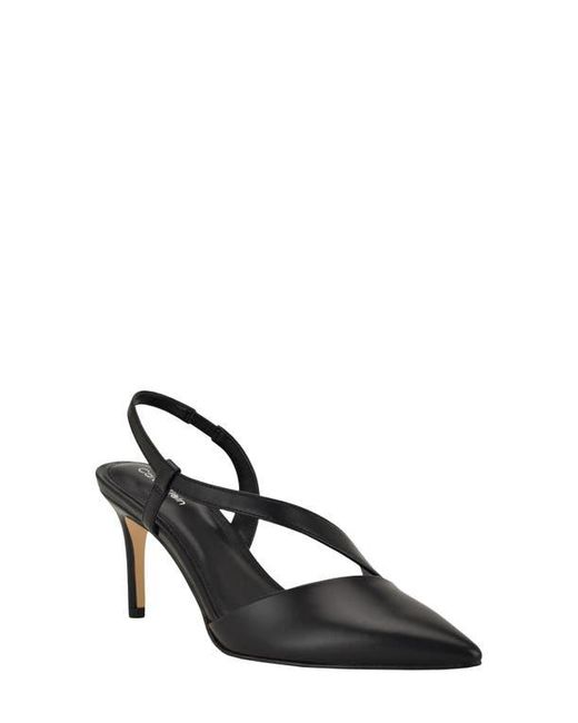 Calvin Klein Black Jistine Slingback Pump
