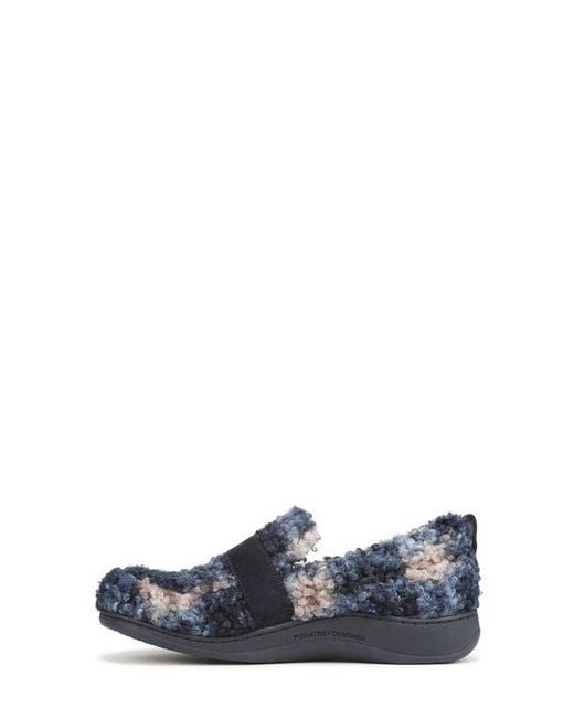 Vionic Blue Imogen Faux Shearling Clog