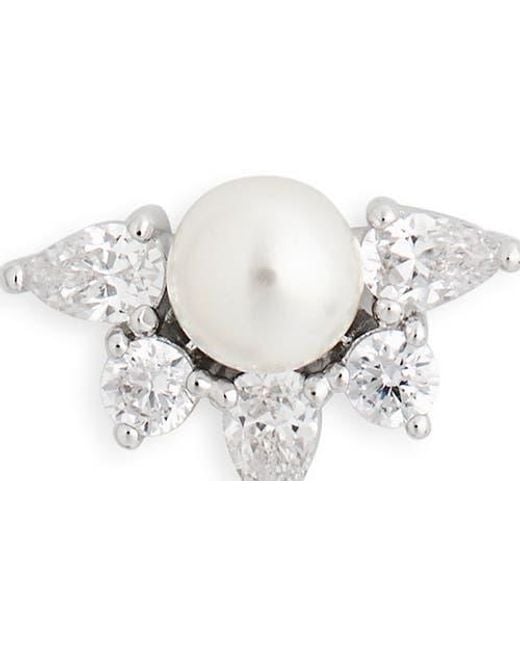 Nadri White Tessa Set Of 3 Assorted Stud & Huggie Hoop Earrings