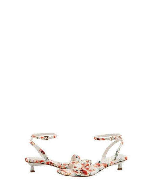 Marc Fisher Metallic Alona Ankle Strap Kitten Heel Sandal
