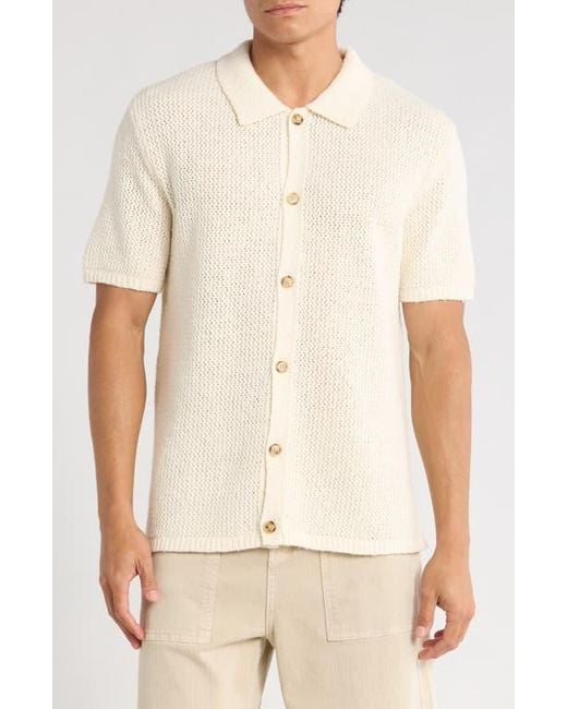 Truth Natural Open Stitch Button-Up Shirt for men