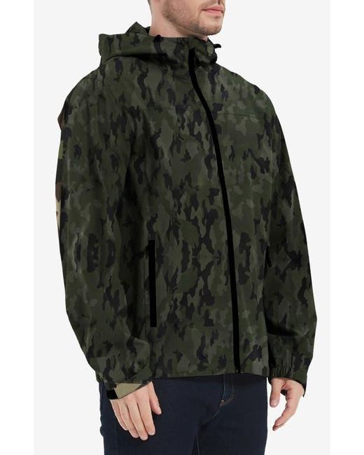 Hawke & Co. Black Defender Packable Rain Jacket for men