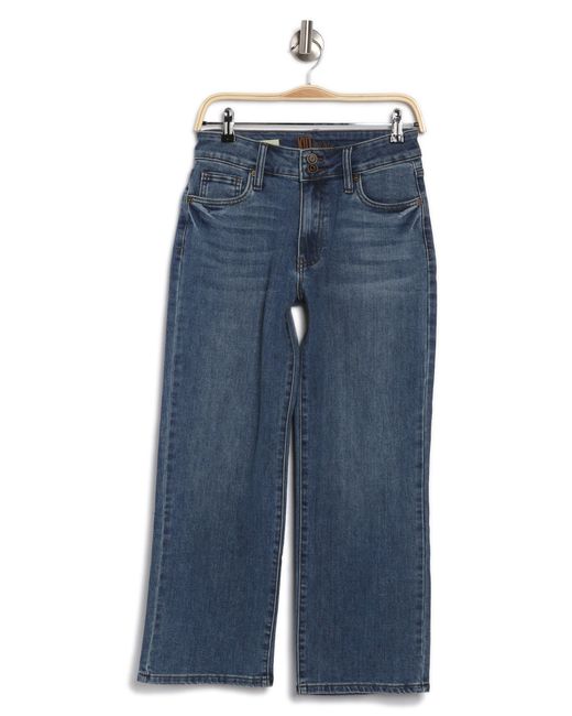 Kut From The Kloth Blue Lucy Double Button Ankle Wide Leg Jeans