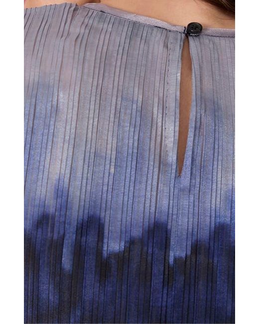 Rag & Bone Blue Hailey Printed Organza Top