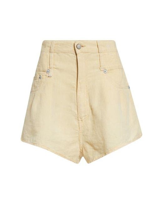 R13 Natural Double Loop Venti Linen Shorts