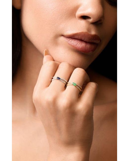 Bony Levy Metallic El Mar 18K Gemstone & Diamond Stackable Ring
