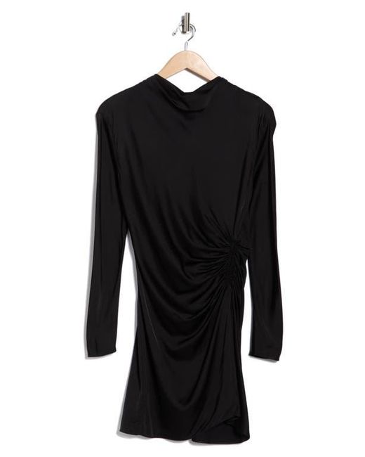 A.L.C. Black Georgia Long Sleeve Ruched Dress