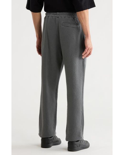 Palm Angels Gray Curved Logo Sweatpants for men