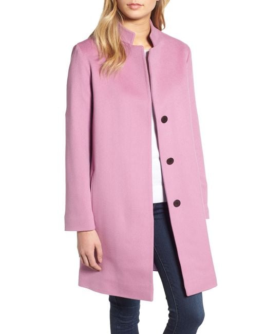 Fleurette Pink Loro Piana Wool Coat