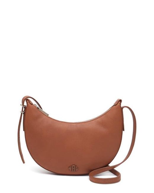 New Amsterdam Leatherworks Brown Silas Leather Crossbody Bag