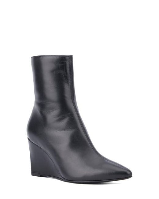 Aquatalia Black Pauletta Wedge Boot