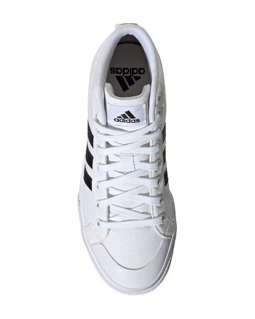 Adidas White Bravado 2.0 Platform Mid Skate Sneaker