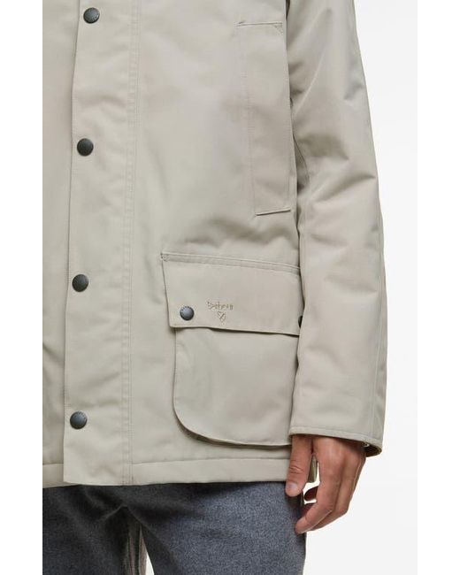 Barbour Gray Waterproof Ashby Winter Jacket for men