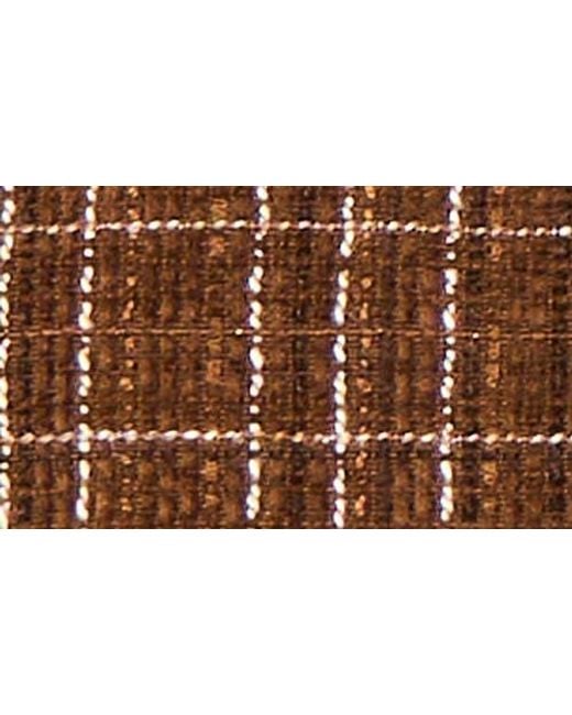 Ted Baker Brown Collarless Tweed Jacket