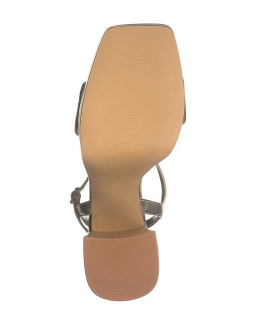 Open Edit Natural Noella Ankle Strap Platform Sandal
