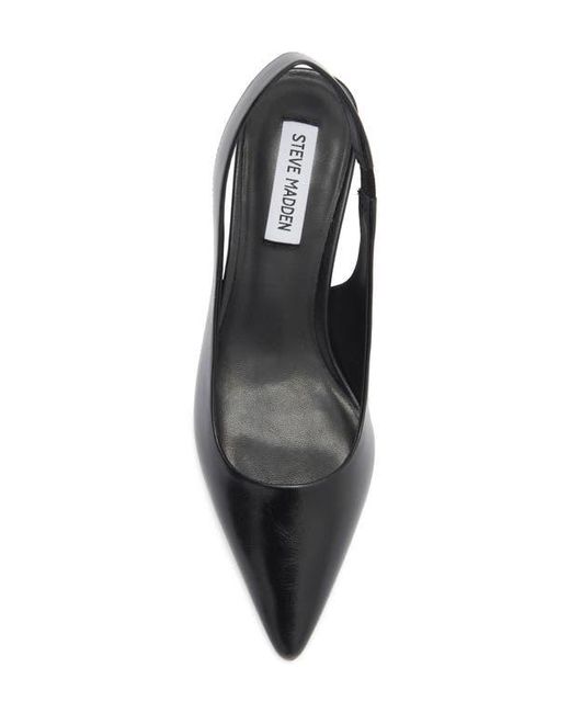 Steve Madden Black Leilany Pointed Toe Slingback Pump