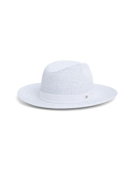 Nordstrom White Packable Braided Paper Straw Panama Hat