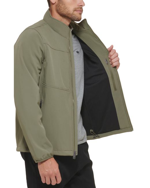 Dockers Green Water Resistant Soft Shell Jacket for men
