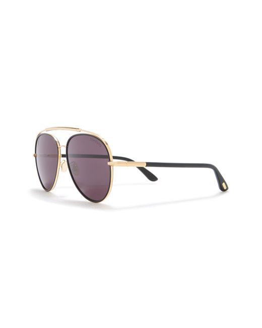 Tom Ford Purple 62mm Pilot Sunglasses for men