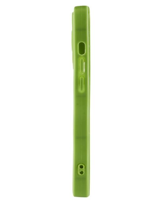 Auramma Green Solid Wavy Bumper Iphone 14 Pro Max Case