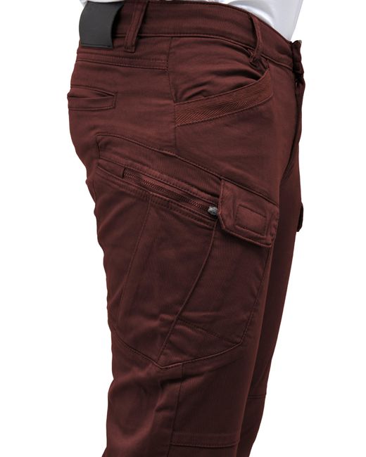 Xray Jeans Red Slim Cargo Pants for men