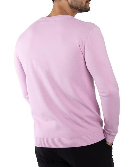 Xray Jeans Purple Ribbed V-Neck Sweater for men
