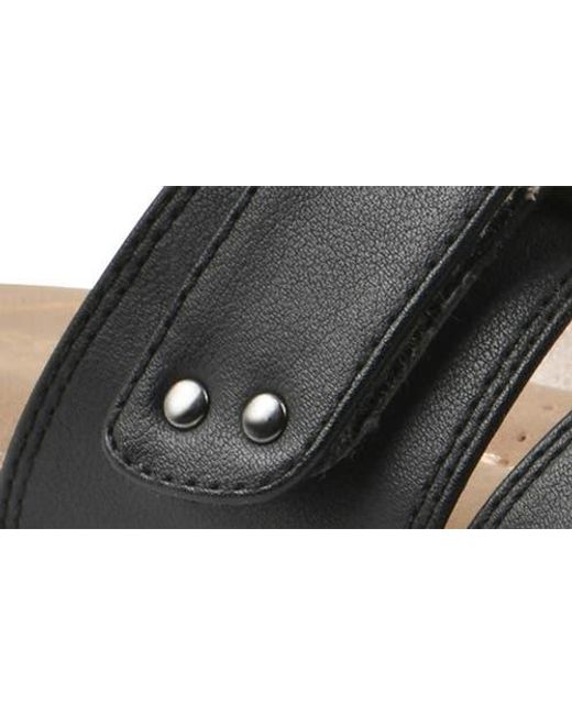 White Mountain Brown Fancify Toe Loop Sandal