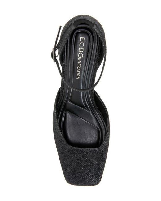 BCBGeneration Black Rola Ankle Strap Pump