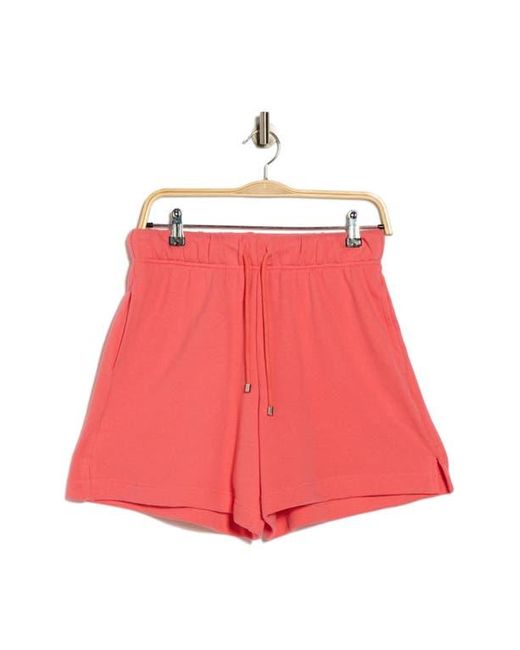 90 Degrees Red Loop Terry 6-Inch Boyfriend Shorts
