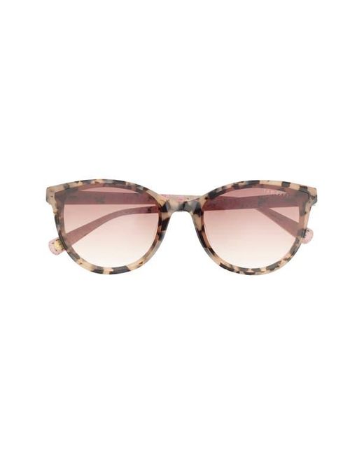 Ted Baker Pink 58Mm Gradient Round Sunglasses