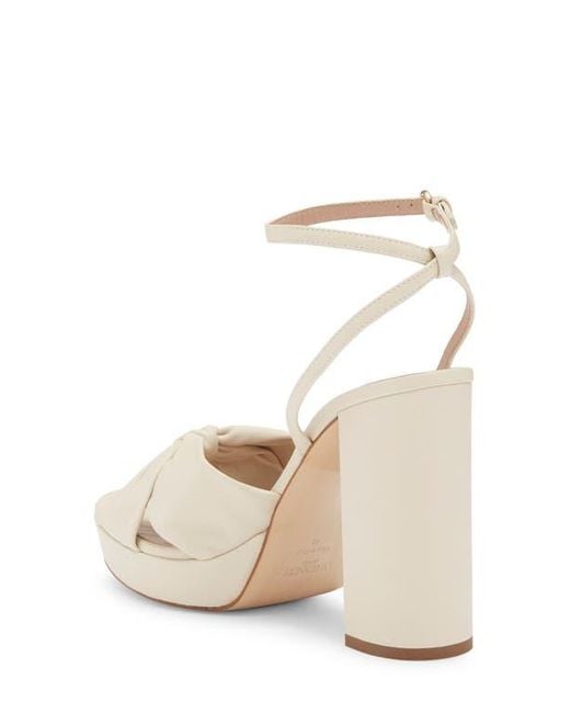 L.K.Bennett Natural Amanda Block Heel Sandal