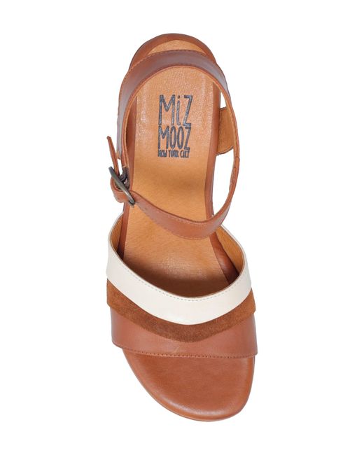 Miz Mooz Brown Gala Platform Sandal