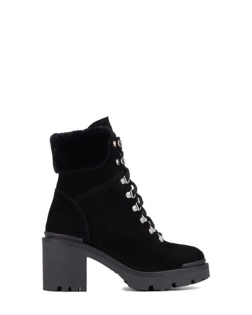 Aquatalia Black Vikki Lace-Up Boot