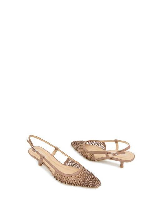 Kenneth Cole Natural Maggie Mesh Slingback Pump