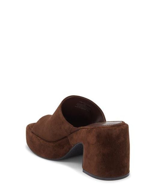 Steve Madden Brown Shanton Platform Slide Sandal