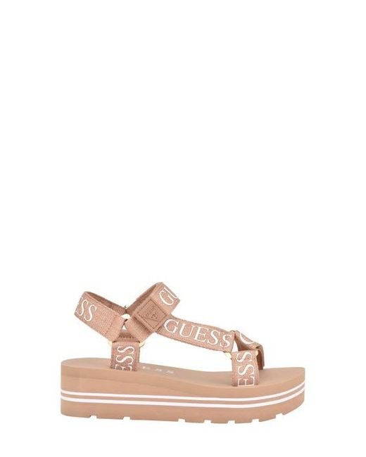 Guess Pink Avin Platform Sandal