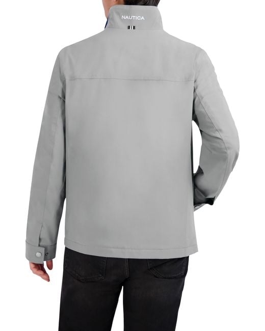 Nautica Gray Lightweight Stretch Water Resistant Golf Jacket for men