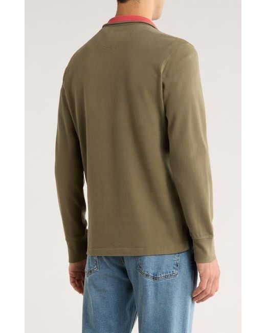 Brooks Brothers Green Cotton Quarter Zip Pullover for men