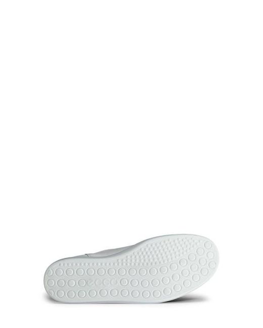 Ecco White Classic Zip Sneaker