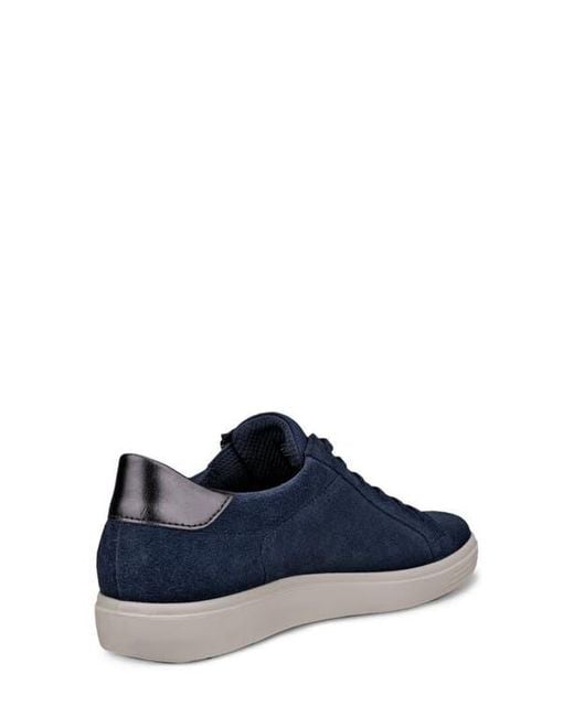 Ecco Blue Classic Zip Sneaker