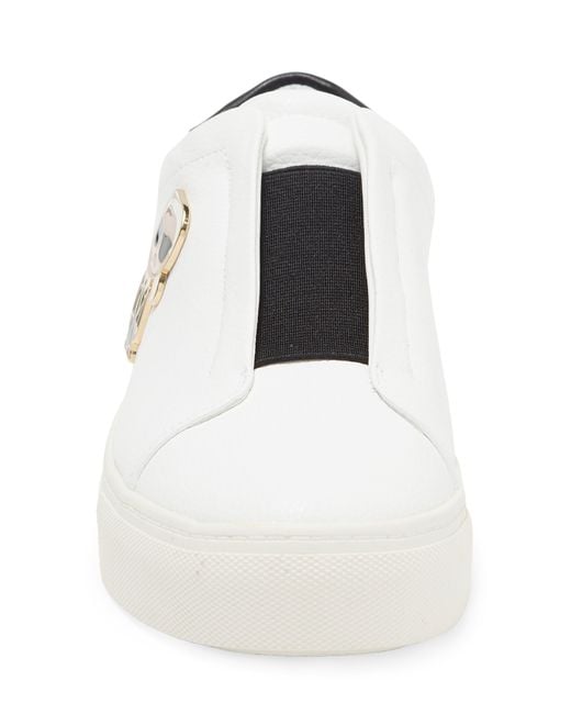 Karl Lagerfeld White Ceci Slip-on Sneaker