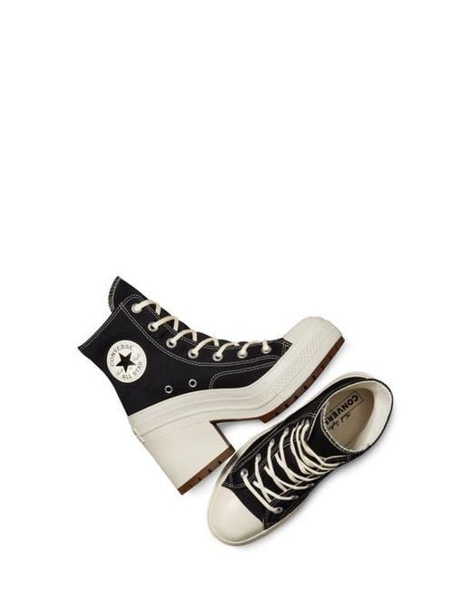 Converse Black Chuck 70 De Luxe Block Heel Sneaker