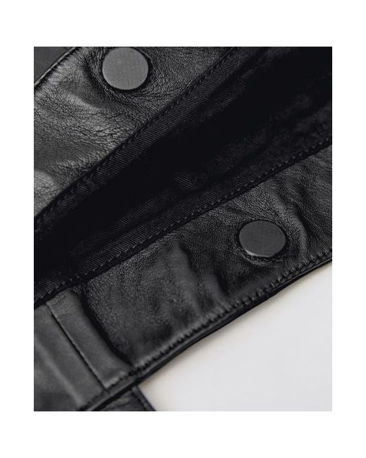 Mango Black Patchwork Leather Shopper Bag
