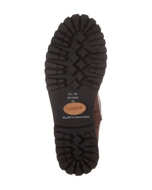 Blackstone Brown Ol06 Genuine Shearling Lined Bootie