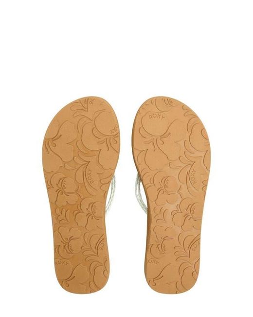 Roxy White Costas Flip Flop