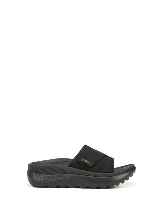 Vionic Black Rebound Slide Sandal