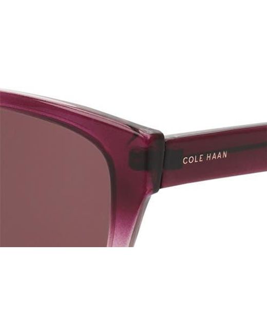 Cole Haan Purple 57Mm Modified Square Sunglasses for men