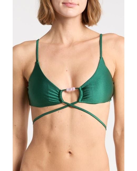Dippin' Daisy's Green Elegance Bikini Top