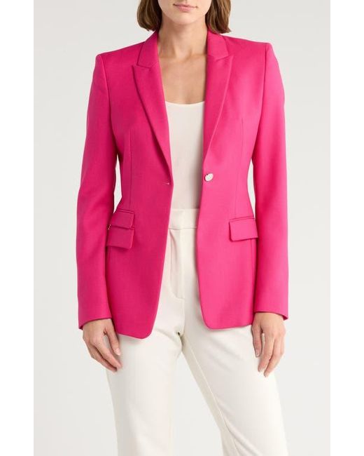 Boss Pink Juicy Lara Virgin Wool Blazer