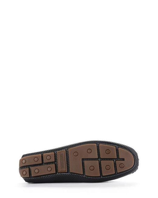 Aston Marc Black Textured Faux Leather Bit Loafers for men
